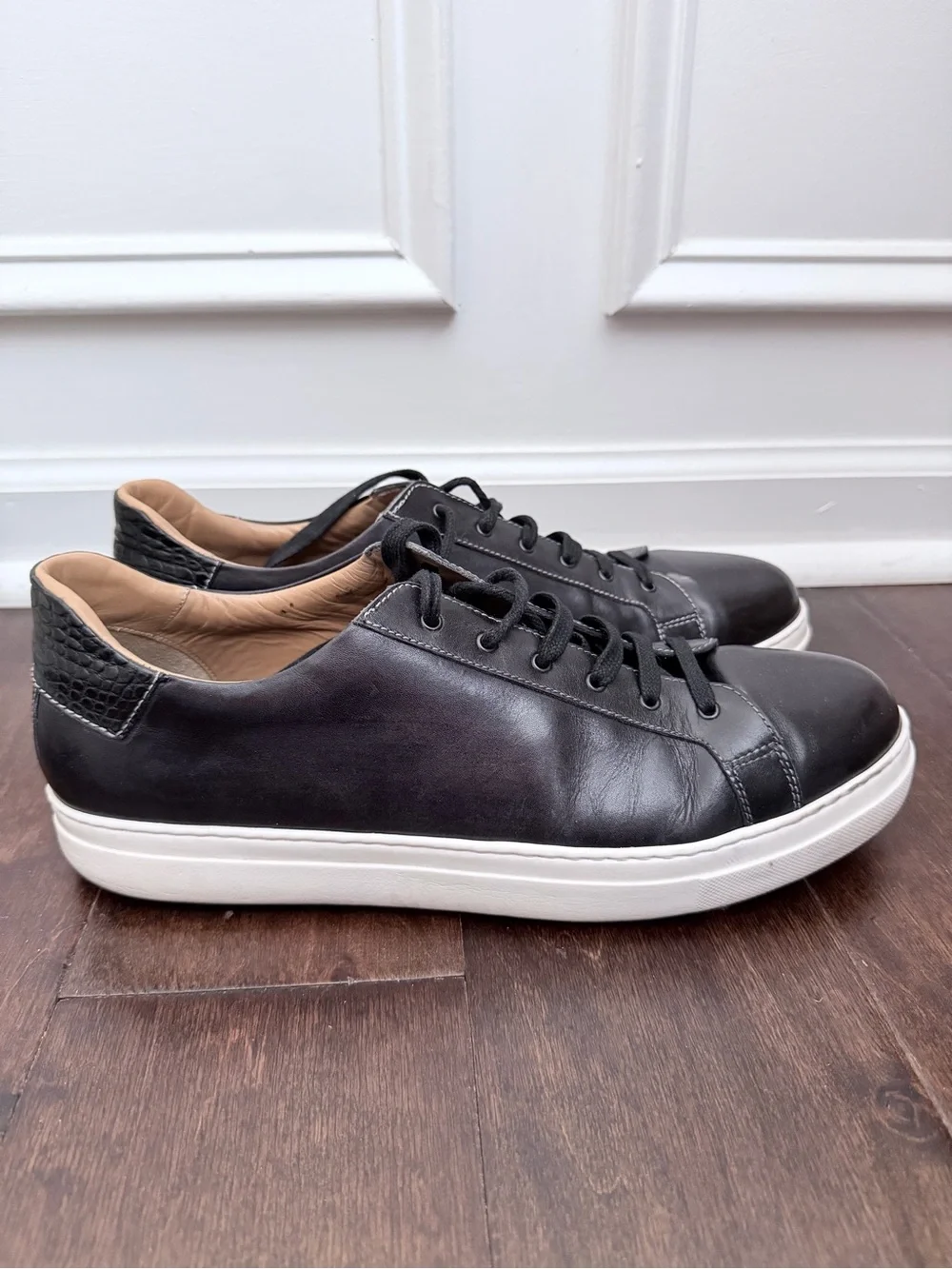 Hideoki Bespoke men sneakers black Italy 12